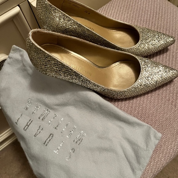 Stuart Weitzman glitter pumps (7.5) - Picture 4 of 5